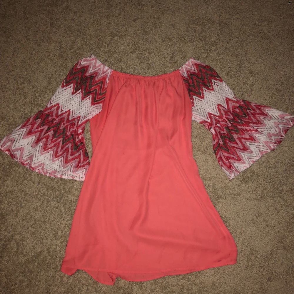 off the shoulder short dress
